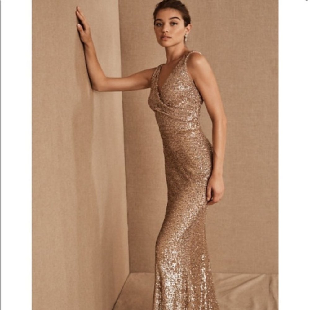 BHLD gold sequin dress